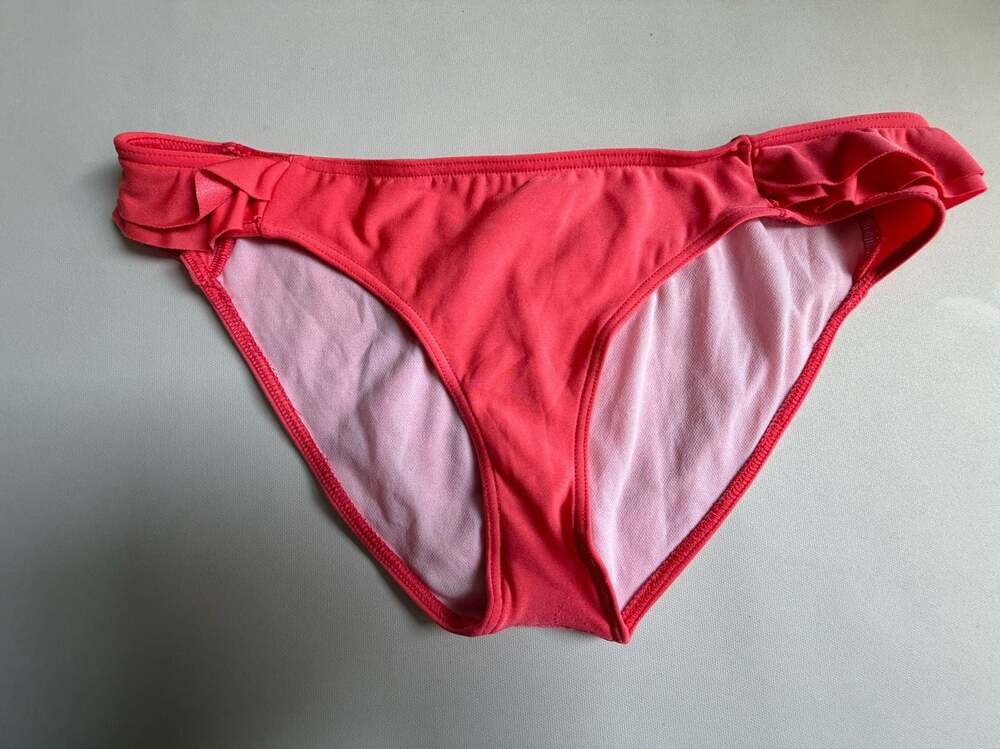 dELiAs Red Ruffle Side Hipster Bikini Swim Bottom XL